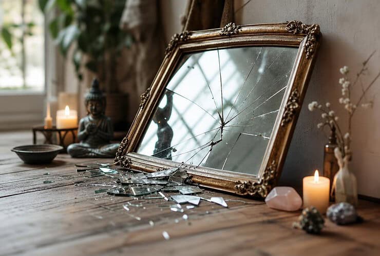 miroir qui tombe tout seul signification spirituelle