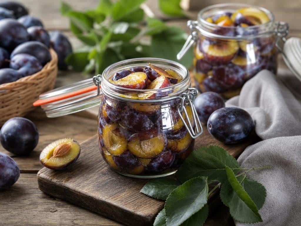 prunes en bocaux sans eau