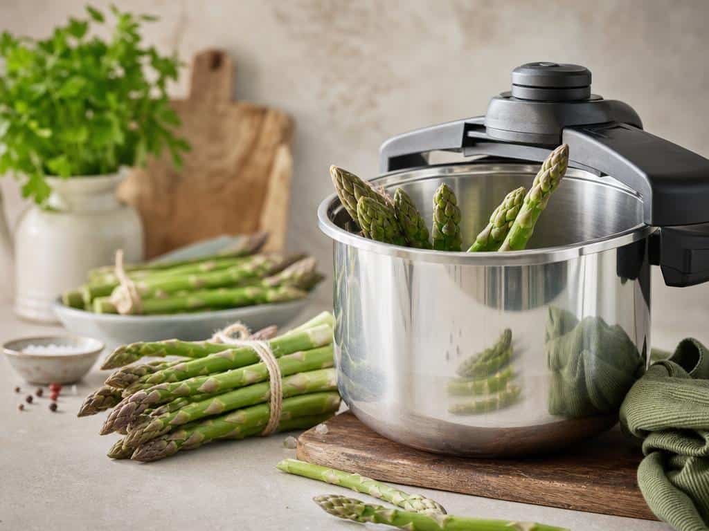 temps de cuisson des asperges à la cocotte minute