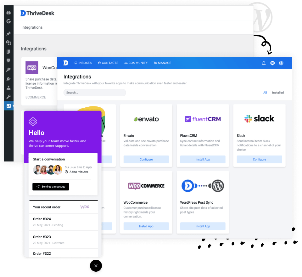 Cómo Themefisher aumentó la satisfacción del cliente después de pasar de Zendesk 5 integraciones wordpress - ThriveDesk