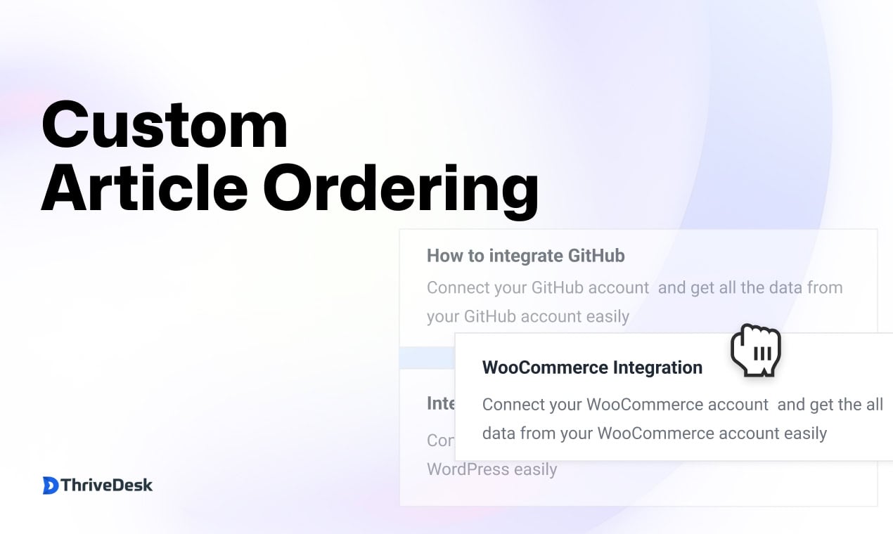 Knowledge Base Article Ordering