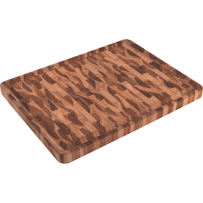Inverted Wood Cutting Board 45 x 34 x 3cm. (Teak hardwood)
