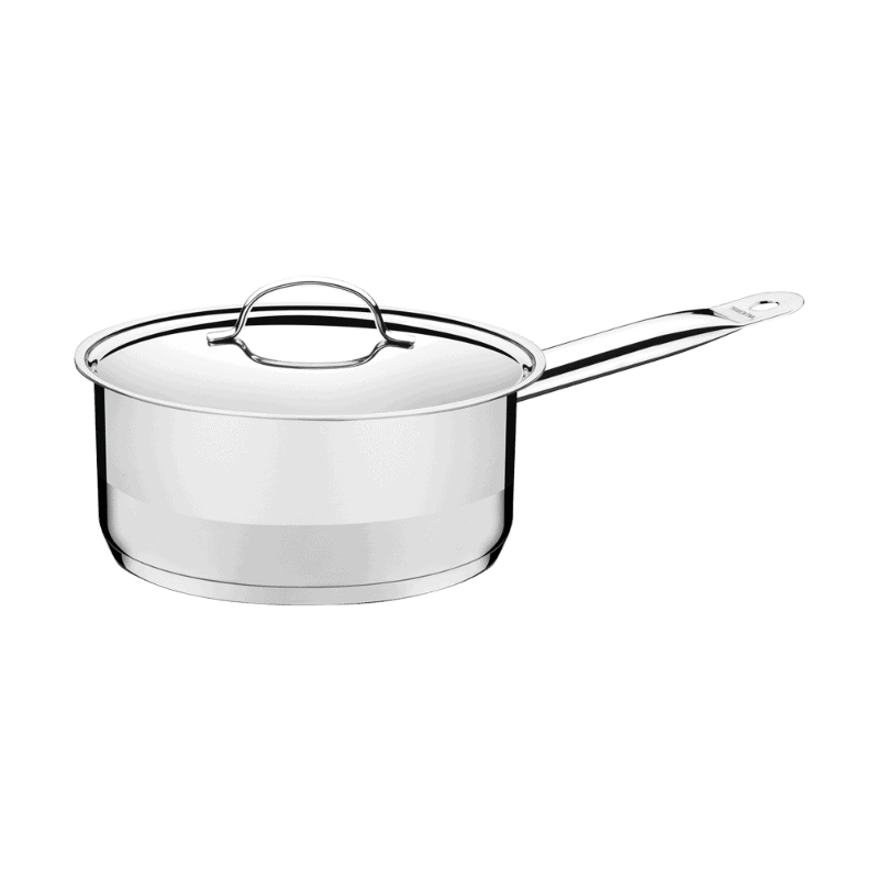 Professional Stainless Steel Saucepan Flat Lid - 20 cm