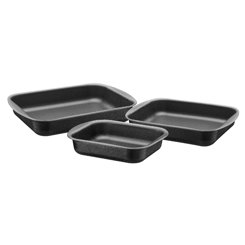 3pc. Roasting Pan Set Brazil- Brazil (non-stick)