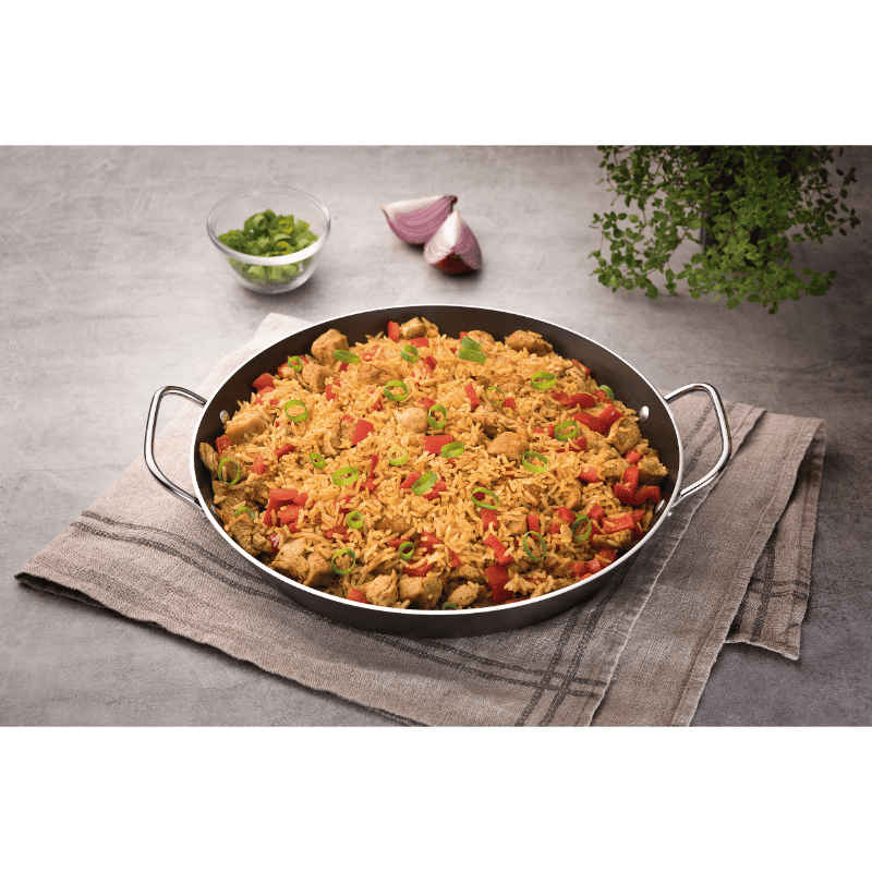 30cm Paella Pan - Aluminum, Non-Stick, Dishwasher Safe