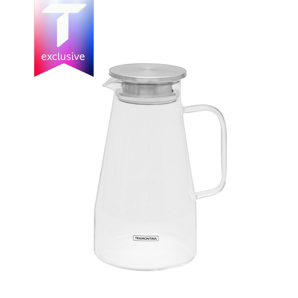 Borosilicate Glass Jar Tramontina with Stainless-Steel Lid 1.8 L