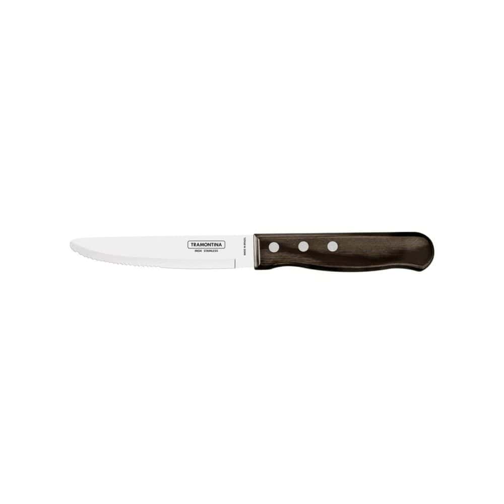 5" (13cm) Jumbo Steak Knife, Round Tip,  Brown