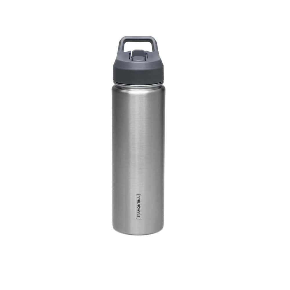 Tramontina 650 ml Stainless Steel Thermal Bottle with Straw