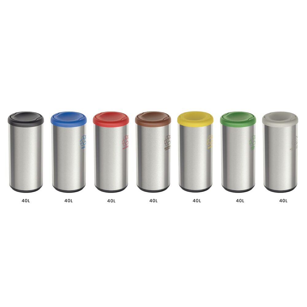 Stainless Steel Bin 40L Scotch Brite finish