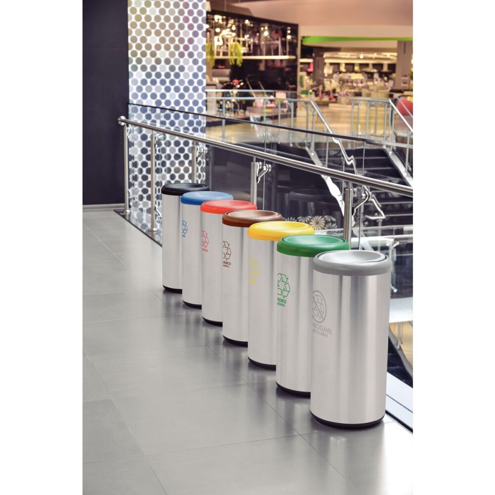 Stainless Steel Bin 40L Scotch Brite finish