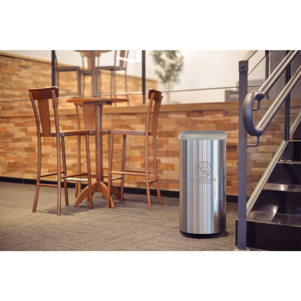 Stainless Steel Bin 40L Scotch Brite finish