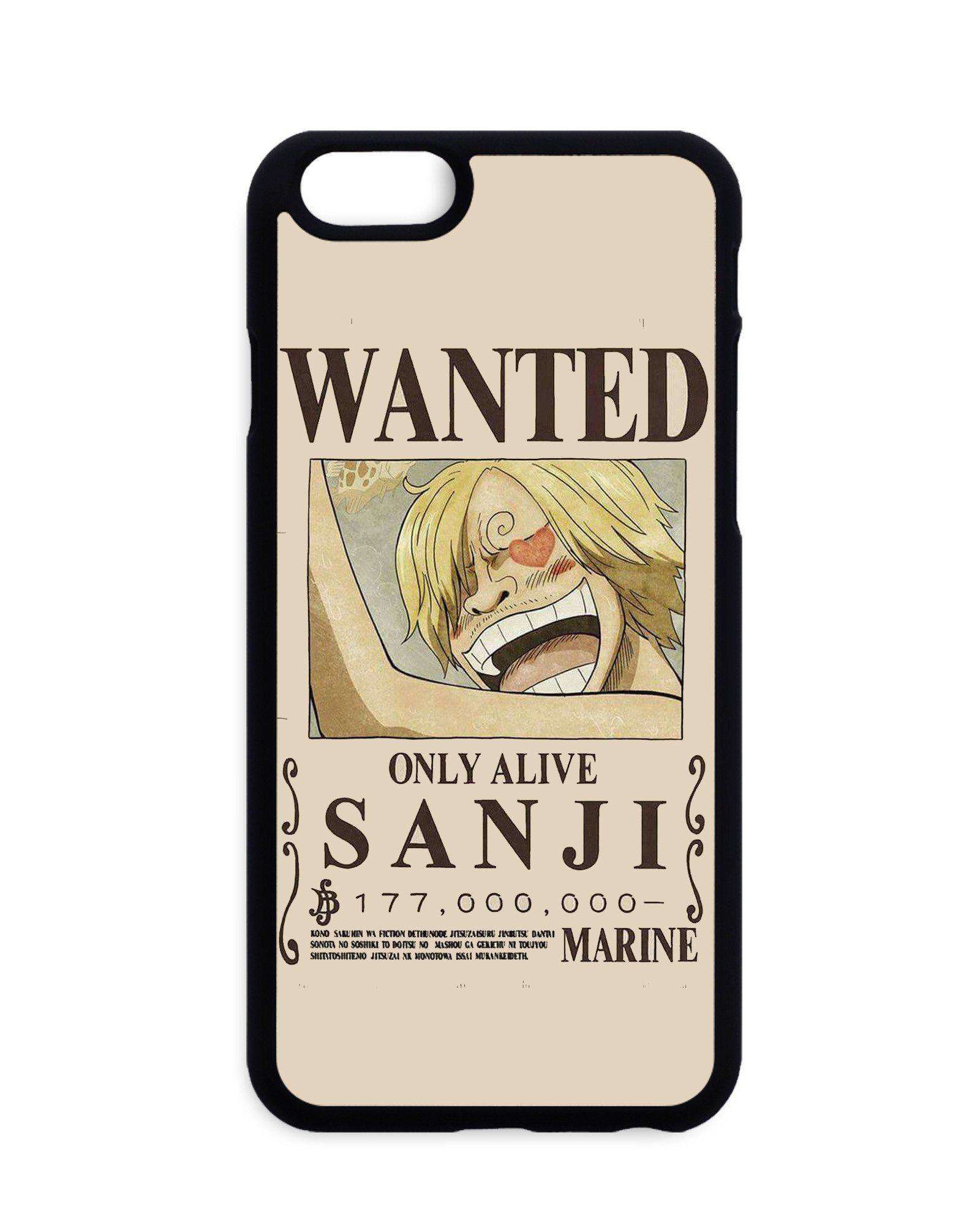 Coque One Piece Sanji Wanted