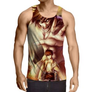 Débardeur 3D All Over Attack On Titans Eren Transformation