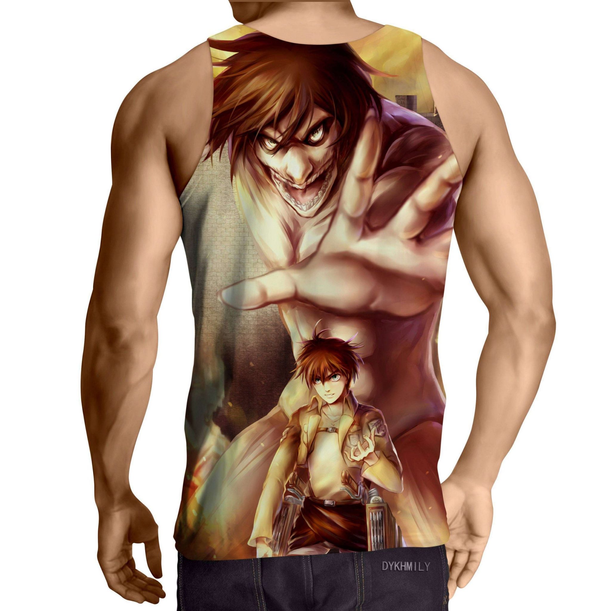 Débardeur 3D All Over Attack On Titans Eren Transformation