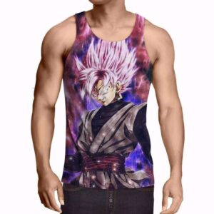 Débardeur 3D All Over Dragon Ball Super Black Super Saiyan Rosé