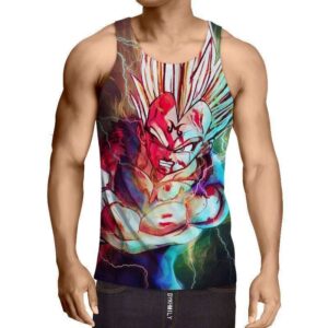 Débardeur 3D All Over Dragon Ball Z Majin Vegeta