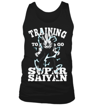 T Shirt Dragon Ball Z Vegeta Training To Go Super Saiyan