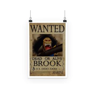 Poster One Piece Brook Wanted