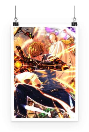 Poster One Punch Man Saitama Attack