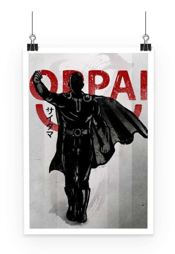 Poster One Punch Man Saitama Oppai