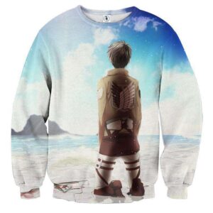 Pull classique 3D All Over Attack On Titans War