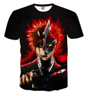 T Shirt 3D All Over Bleach Ichigo Hollow Final Form