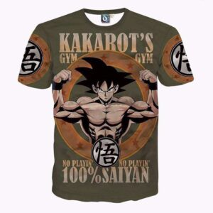 T Shirt 3D All Over Dragon Ball Kakarot&rsquo;s Gym
