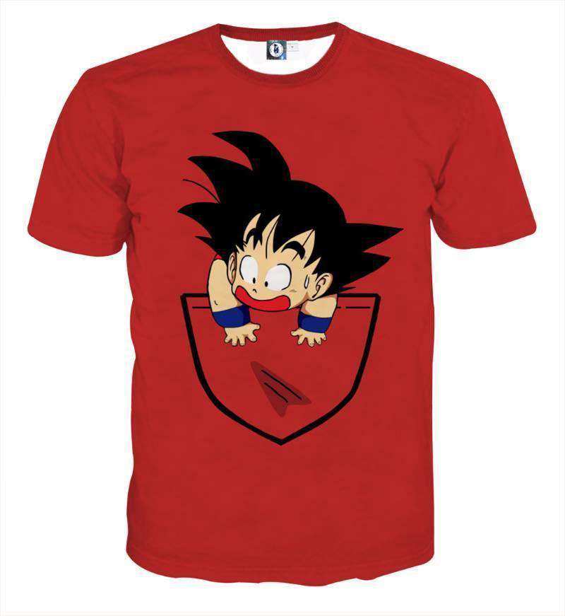 T Shirt 3D All Over Dragon Ball Kid Goku