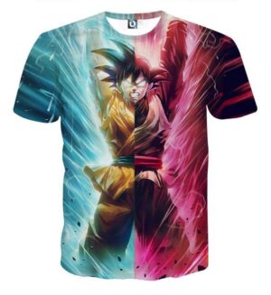 T Shirt Dragon Ball Super Goku Vs Black