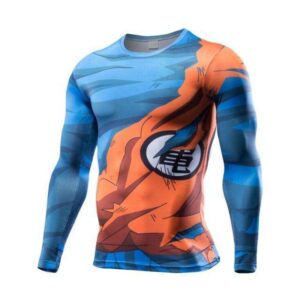T Shirt Dragon Ball Z Goku Damaged Manches Longues