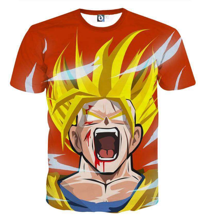 T Shirt Dragon Ball Z Goku Super Saiyan