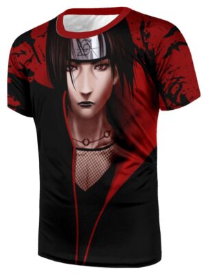 T Shirt All Over 3D Naruto Itachi HD