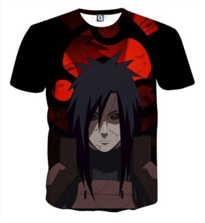 T Shirt All Over 3D Naruto Uchiha Madara Resurrection
