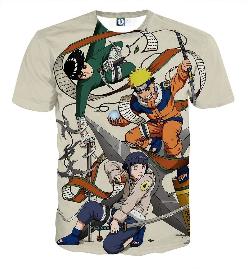 T Shirt All Over 3D Naruto X Hinata
