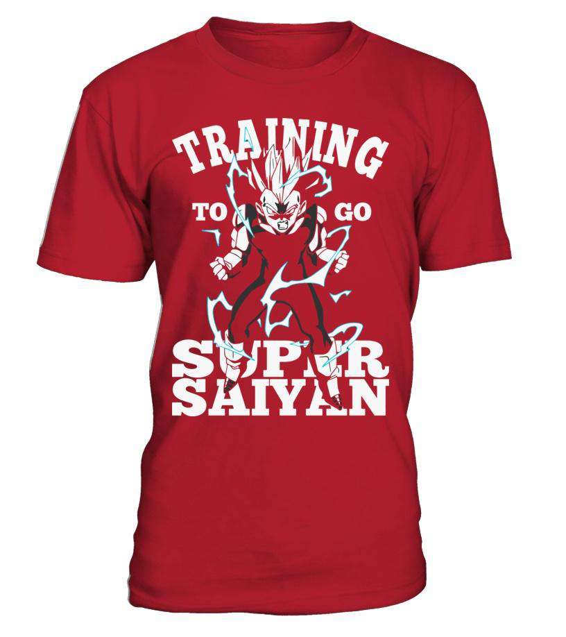 T Shirt Dragon Ball Z Vegeta Training To Go Super Saiyan