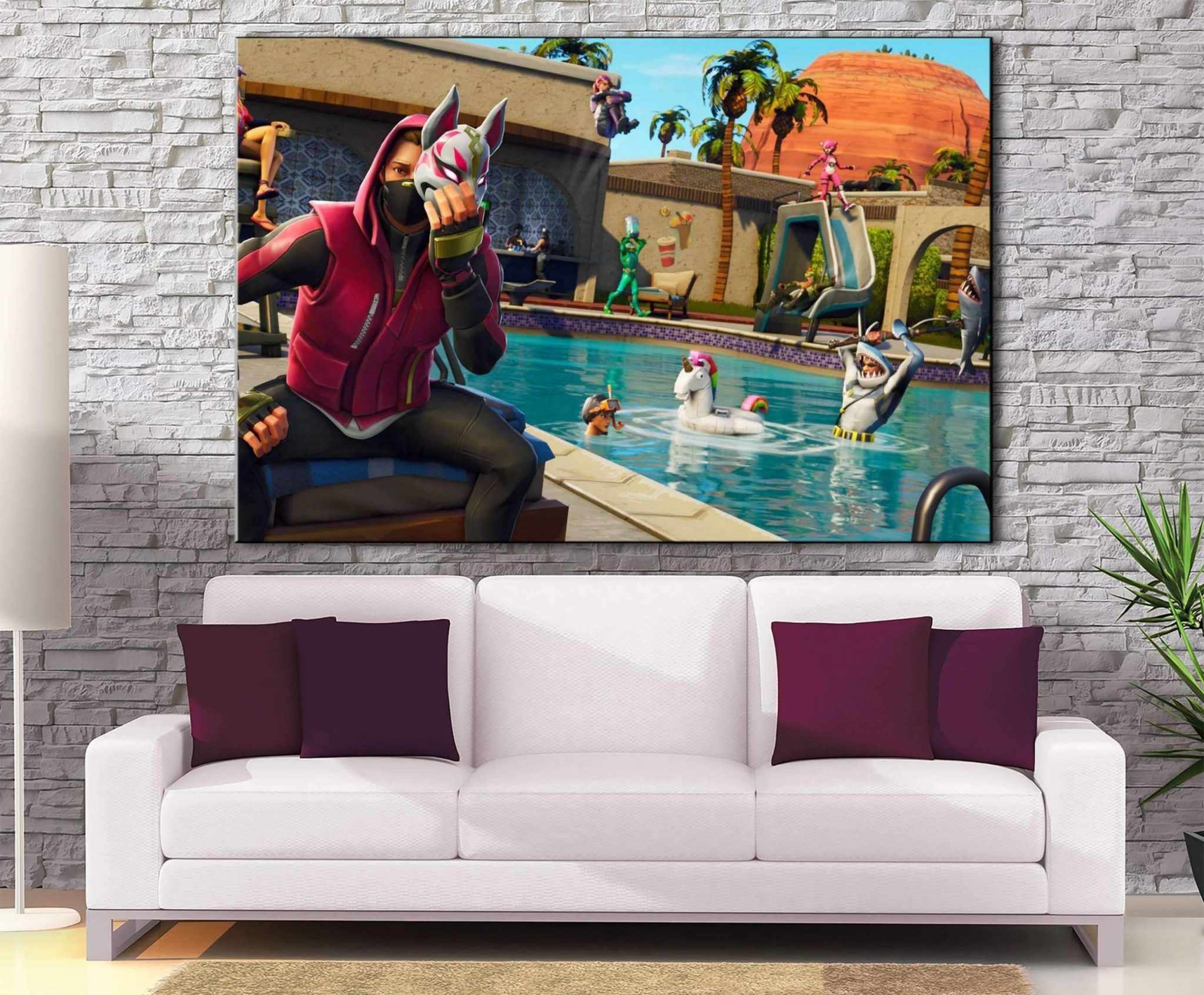 Décoration murale Fortnite Drift Mask Swimming Pool