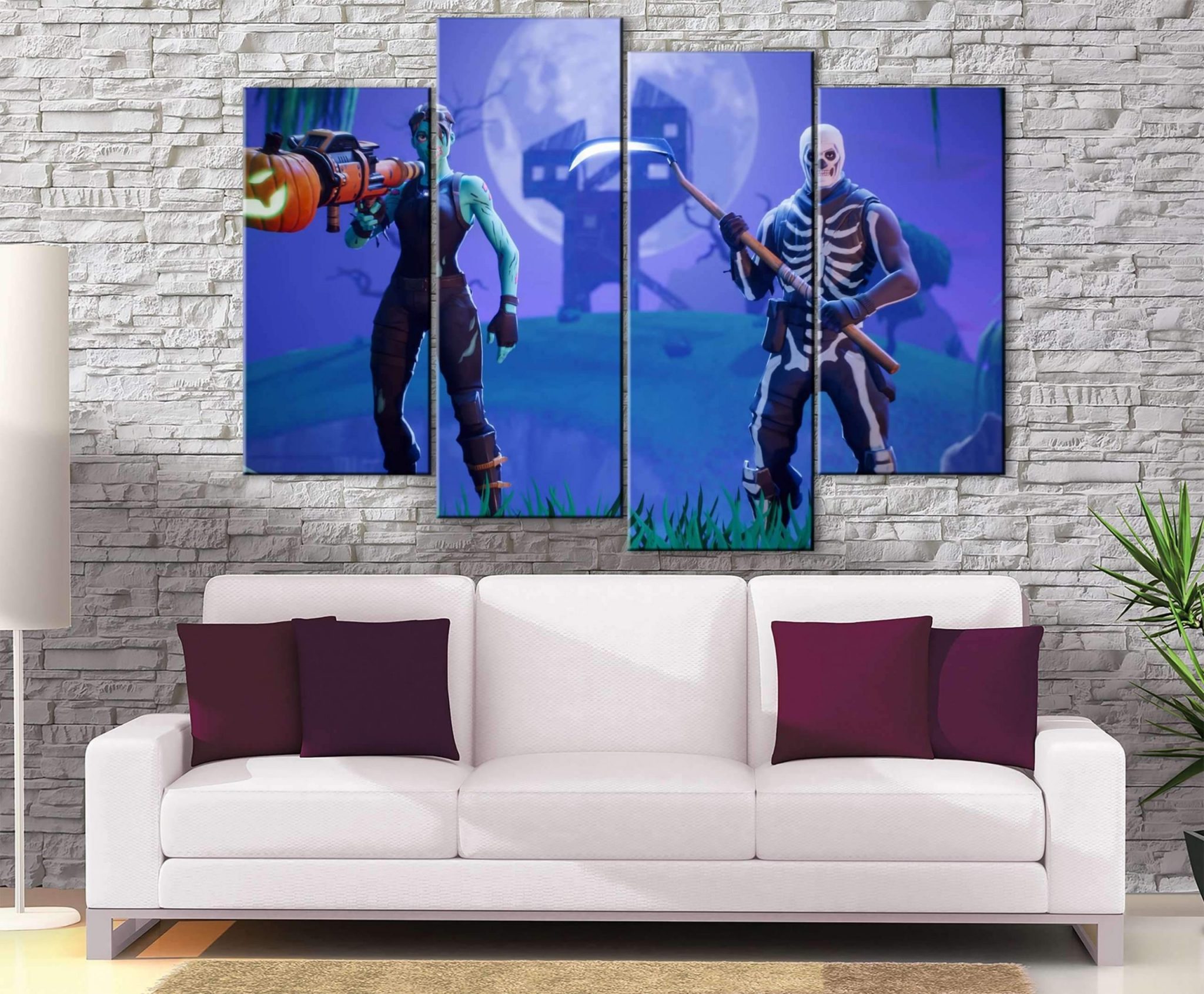 Décoration murale Fortnite Haloween Skin