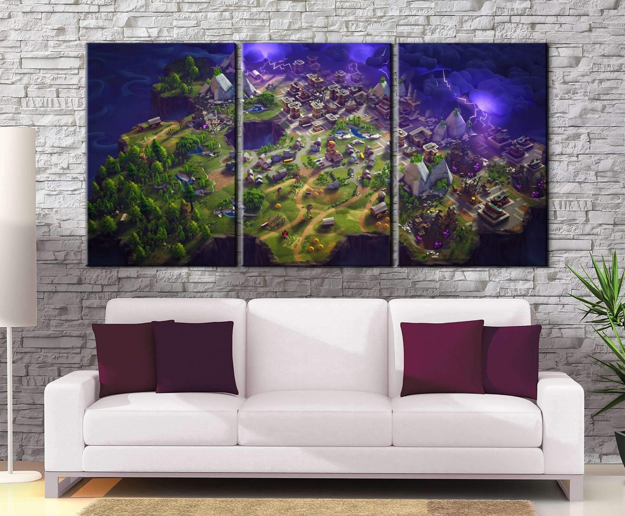 Décoration murale Fortnite Map