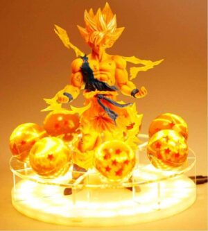 Lampe Dragon Ball Goku & Shenron + Boules de cristal