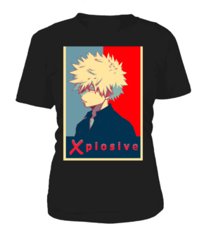 T Shirt Femme My Hero Academia Bakugo Xplosive