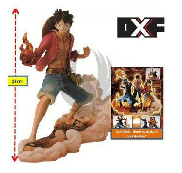 Lot de 3 Figurine One Piece Luffy Brothers