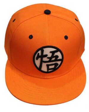 Casquette américaine snapback Dragon Ball Z Symbole Goku Orange