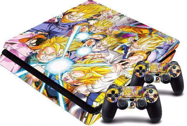 Stickers PS4 SLIM Dragon Ball Z 14 designs au choix