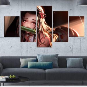 Décoration murale en 5 pièces Demon Slayer Kimetsu No Yaiba Sexy Nezuko