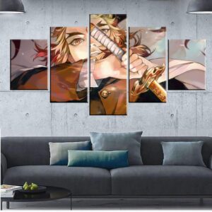 Décoration murale en 5 pièces Demon Slayer Kimetsu No Yaiba Giyu