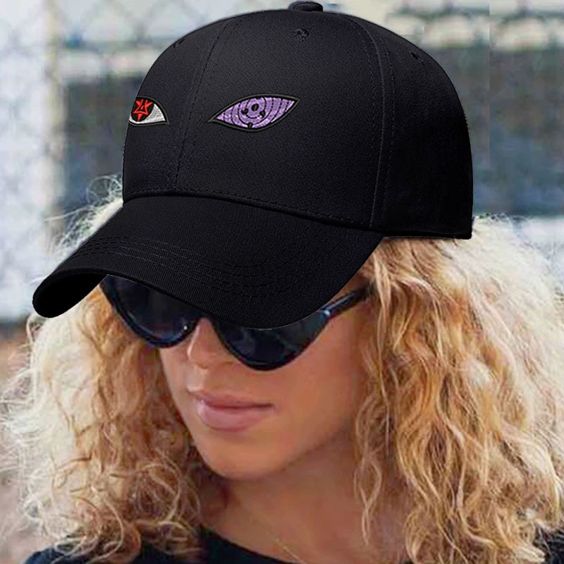 Casquette Naruto Sasuke Sharingan Eternel et Rinnegan