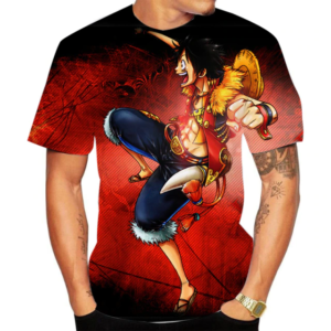 T Shirt One Piece Luffy Aventure
