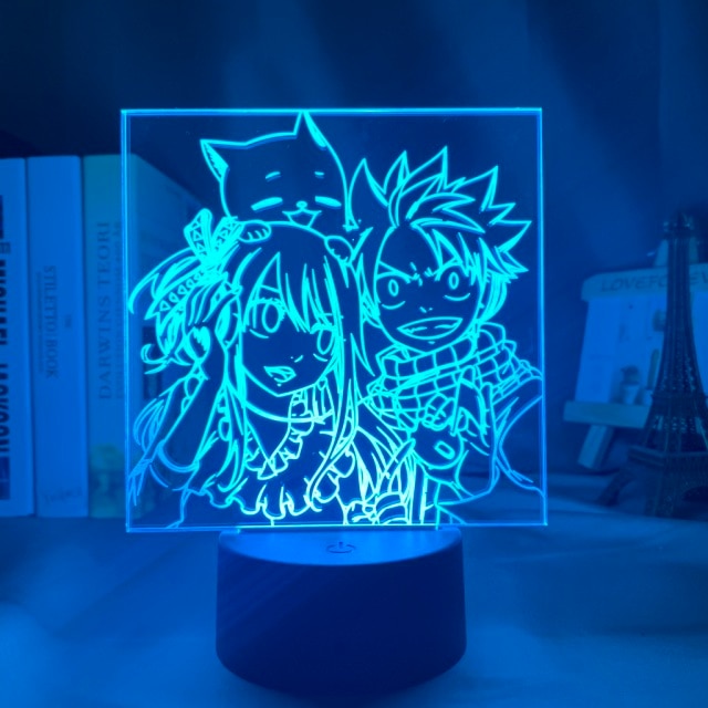 Lampe Fairy Tail Natsu Wendy et Happy