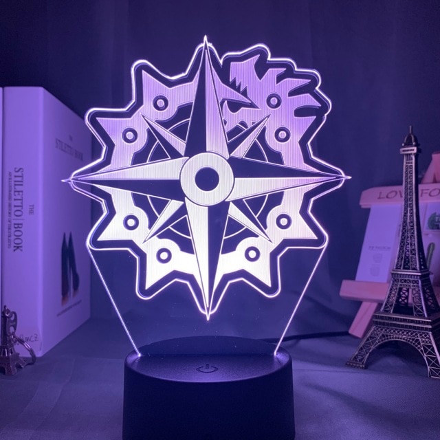 Lampe Seven Deadly Sins Symbôle Meliodas Dragon De La Colère