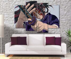 Décoration Demon Slayer Lune Démoniaque Kokushibo